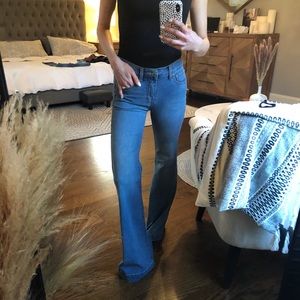 Free People Mid rise flare jeans